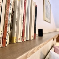 Gemütliches Ambiente mit Büchersammlung in Ferienwohnung, Bad Wiessee – ideal für entspannten Urlaub.