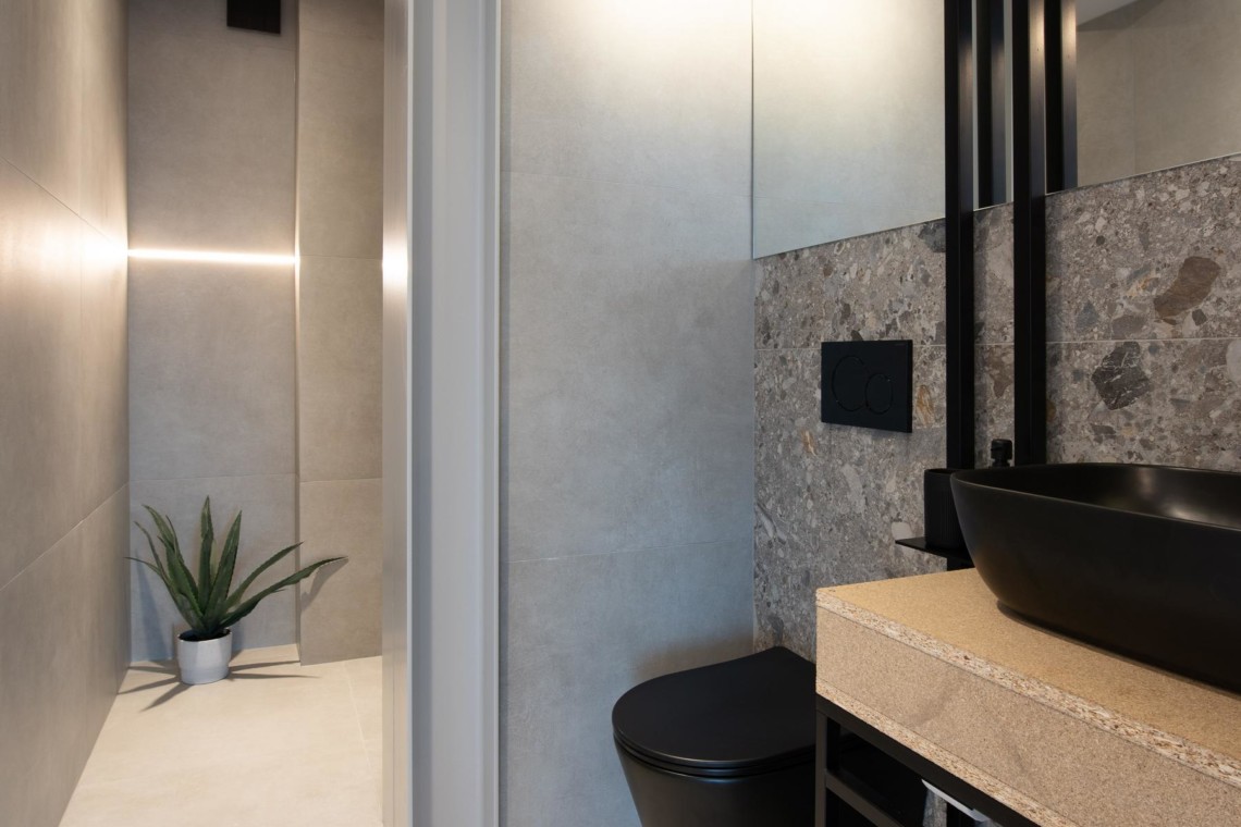 Modernes Bad in Opatija Apartment, stilvolle Einrichtung, perfekt für Ihren Urlaub. Buchen Sie jetzt bei stayFritz.